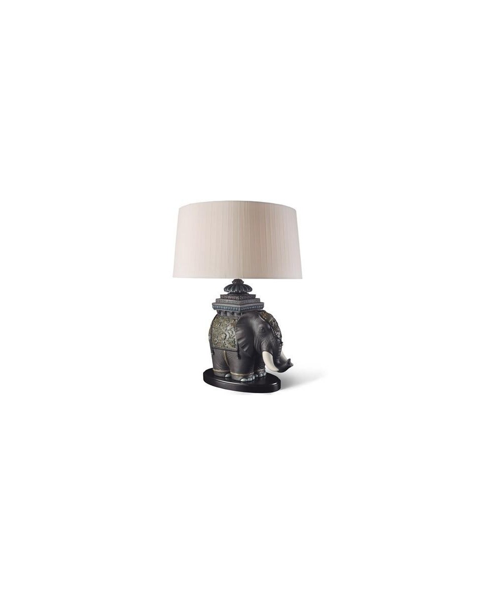 Lladro Siamese Elephant Lamp - Porcelain Décor