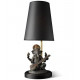 Lladro Veena Ganesha Black Lamp - Porcelain