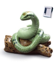 Lladro 01045137: Serpente encantadora em porcelana