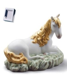 Lladro 01045144 THE HORSE - WB: eleganza in porcellana