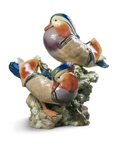 Porcelana Lladro PATOS MANDARINES - Edição Limitada