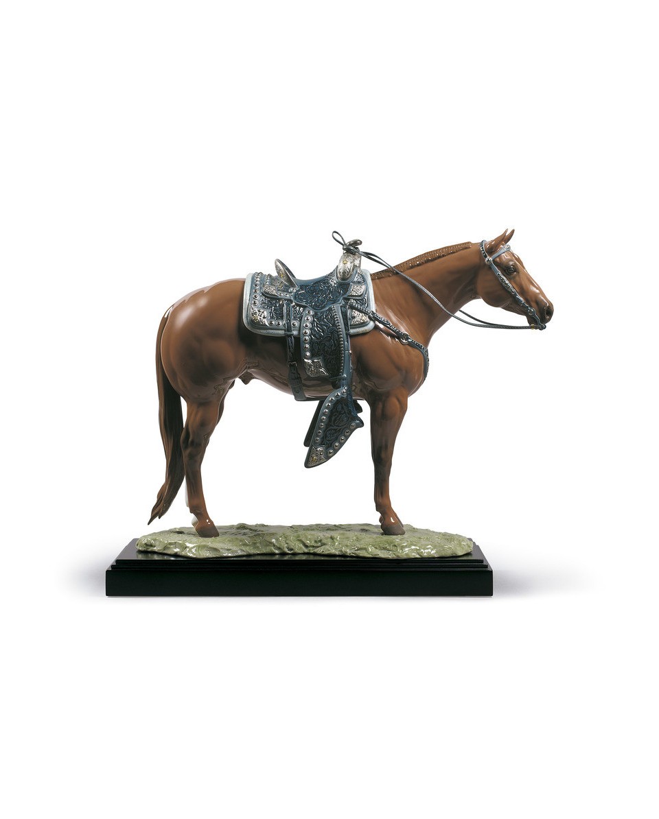 Lladro Porcelain QUARTER HORSE 01001980 - TicTacArea