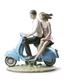 Lladro Porcelain Riding with You Figurine - TicTacArea