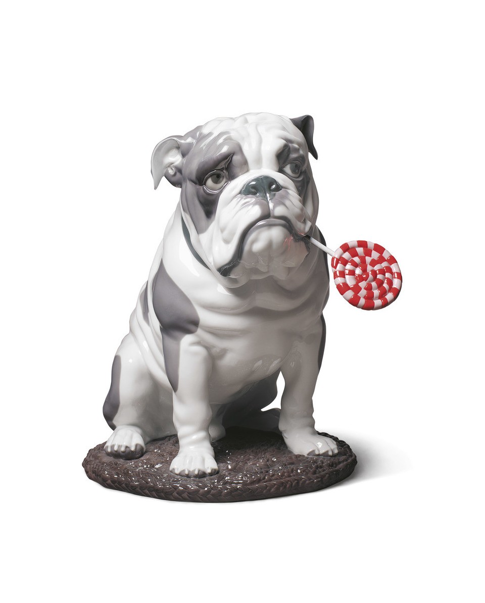 Lladro Bulldog with Lollipop Figurine - TicTacArea