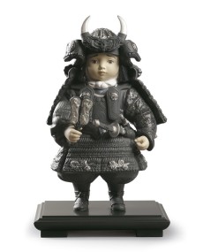 Lladro Porcelain Warrior Boy Silver Figurine