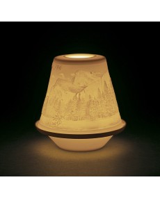 Lladro Porcelaine Lithophane Votive Light - The Great Wild