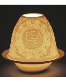 Lladro Porcelaine Lithophane Votive Light - Xmas Messages