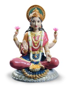 Lladro Porcelain Goddess Sri Lakshmi 01009229 - TicTacArea