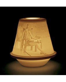 Lladro Porcelain Lithophane Votive Light - Quixote 01017370