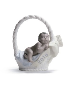 Lladro Porcelaine BORN IN 2016 BOY - DARK SKIN 01018421