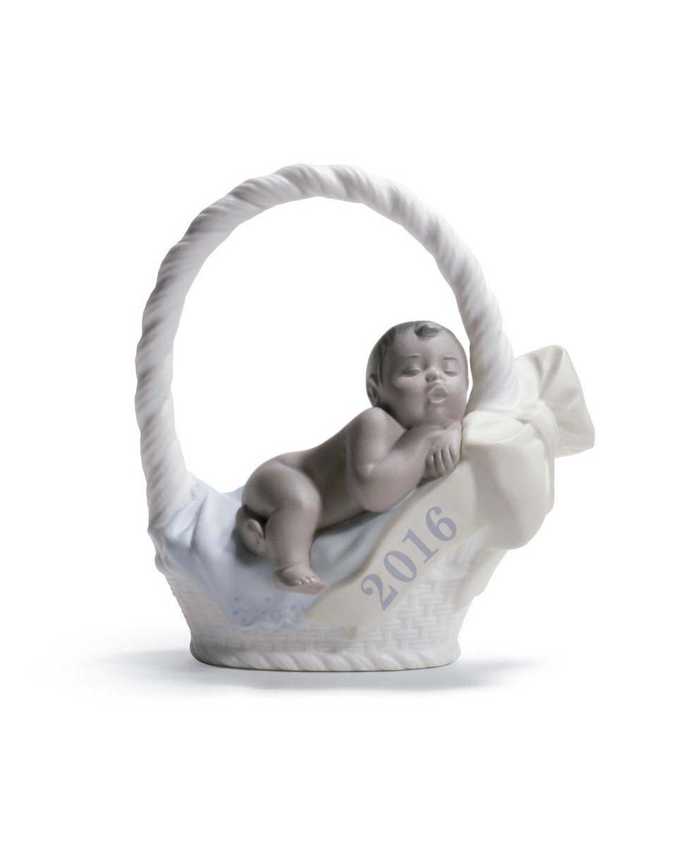 Lladro Porcelain BORN IN 2016 BOY - DARK SKIN 01018421