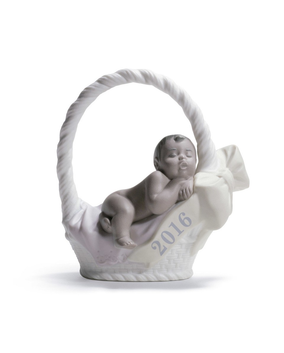 Lladro Porcelain BORN IN 2016 GIRL - DARK SKIN 01018422