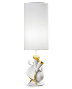 Lladro Porcelain Naturo-Table Lamp Living Naturegold-Ce