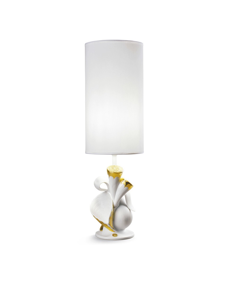 Lladro Porcelain Naturo-Table Lamp Living Naturegold-Ce