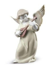 Lladro Porcelana Ángel con Mandolina - 01009185