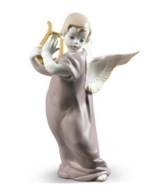 Lladro Porcelana Ángel con Lira - 01009187