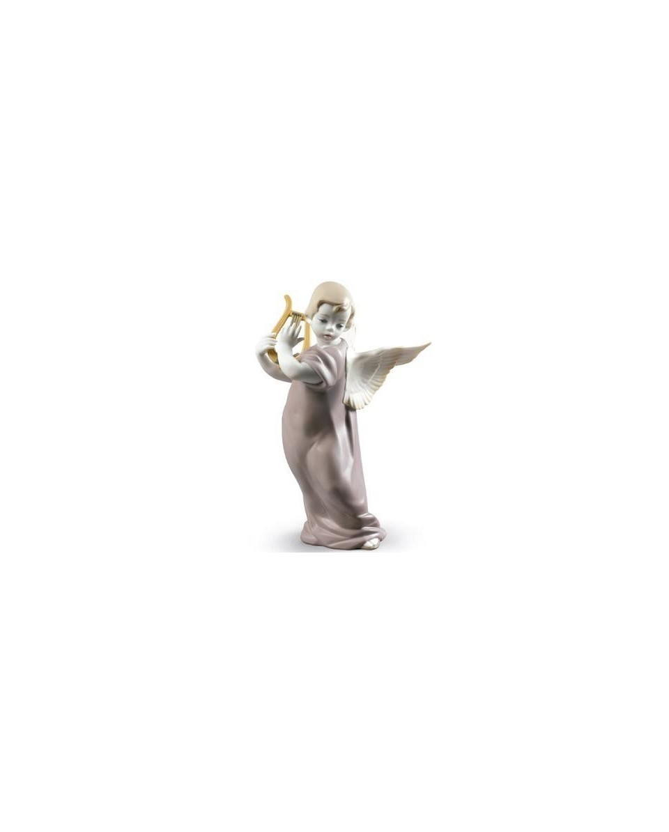 Lladro Porcelain Angel with Lyre 01009187 - TicTacArea