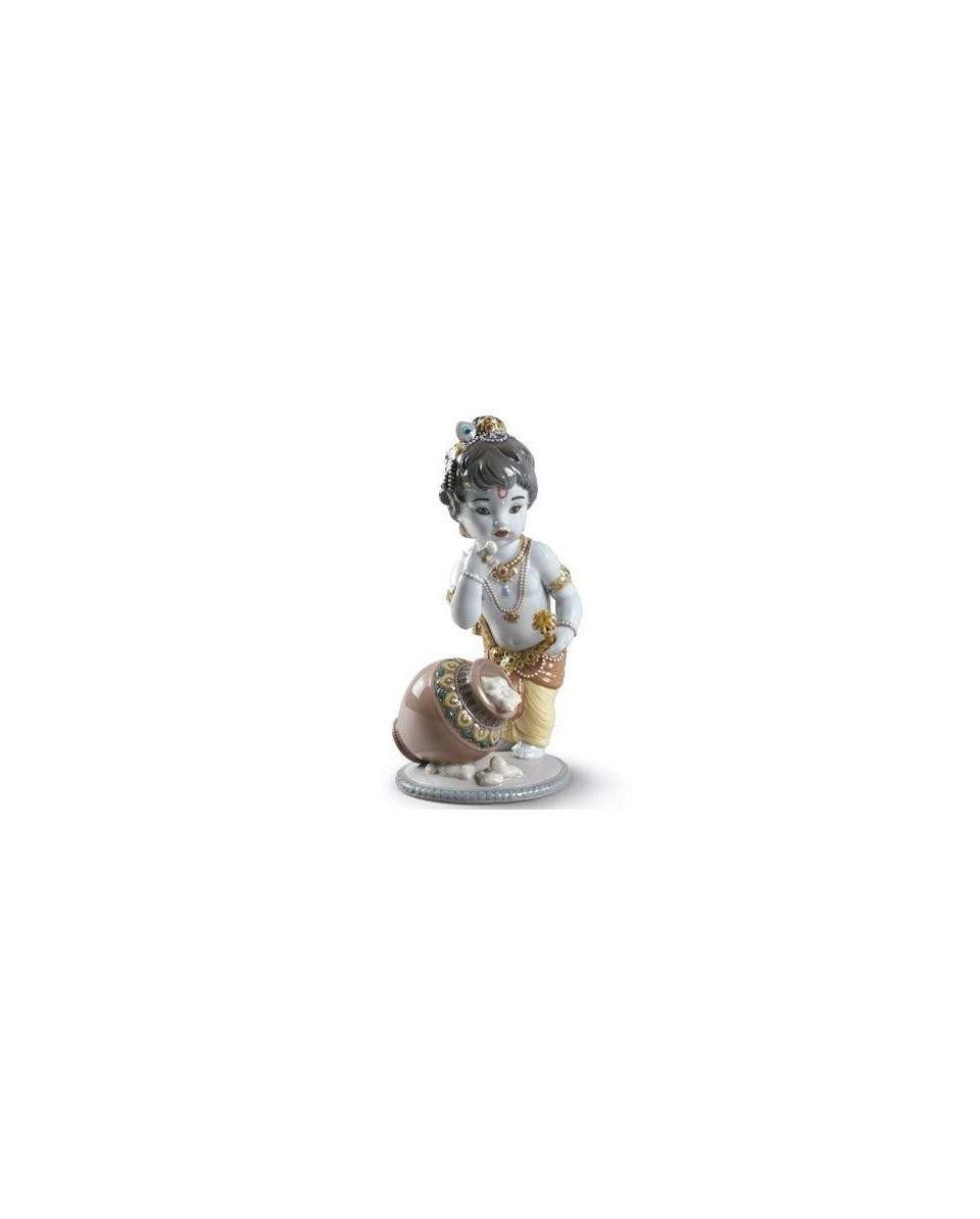 Lladro Porcelain Krishna Butterthief Sculpture - TicTacArea