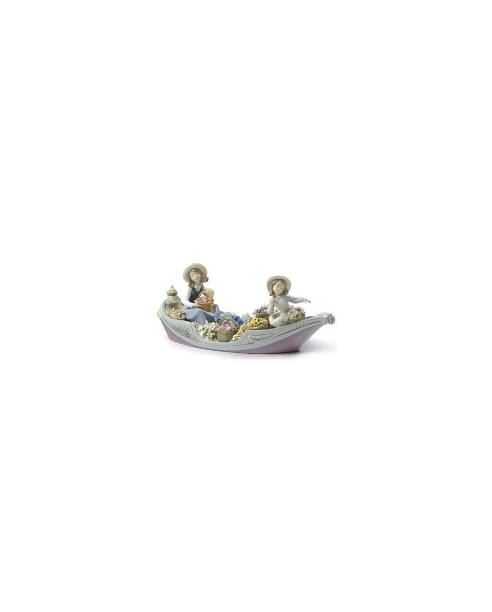 Lladro Porcelana Puesto de Flores Fluvial 01009203