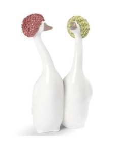 Lladro Porcelana Gossiping - Rojo y Amarillo 01009205