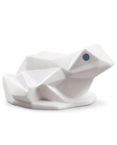 Lladro Porcelain Frog (Matte White) - TicTacArea