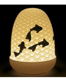 Lladro KOI DOME LAMP: Elegância em Porcelana