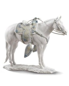 Lladro Porcelain WHITE QUARTER HORSE 01009273 - TicTacArea