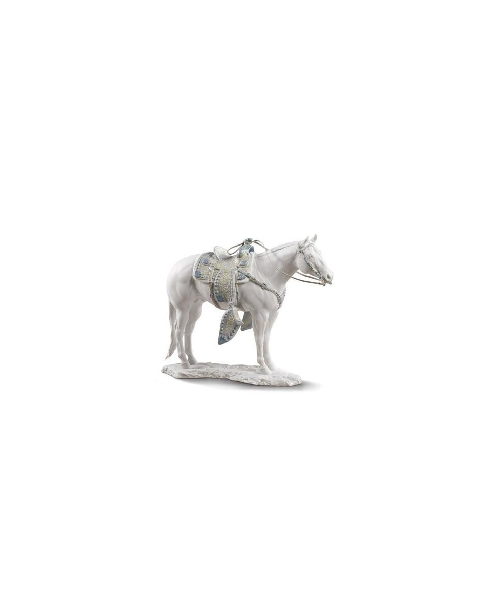 Lladro Porcelain WHITE QUARTER HORSE 01009273 - TicTacArea