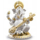 Lladro Porcelain Veena Ganesha Golden Redeco 01009276