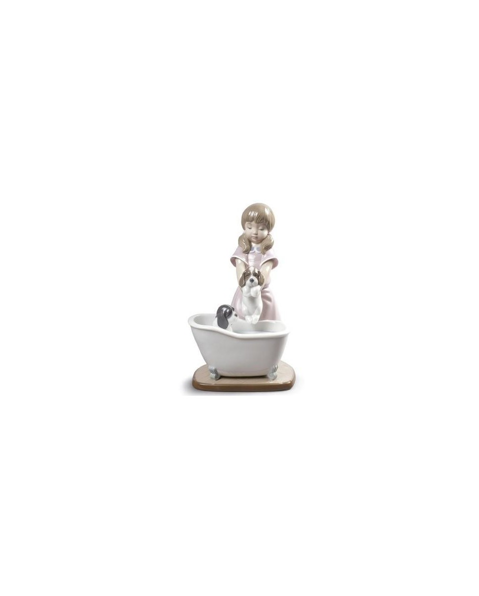 Lladro Porcelain BATHING MY PUPPIES 01009280 on TicTacArea