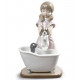 Lladro Porcelain BATHING MY PUPPIES 01009280 on TicTacArea