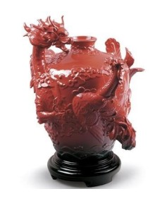 Lladro Porcelain Dragon Phoenix Vase - TicTacArea