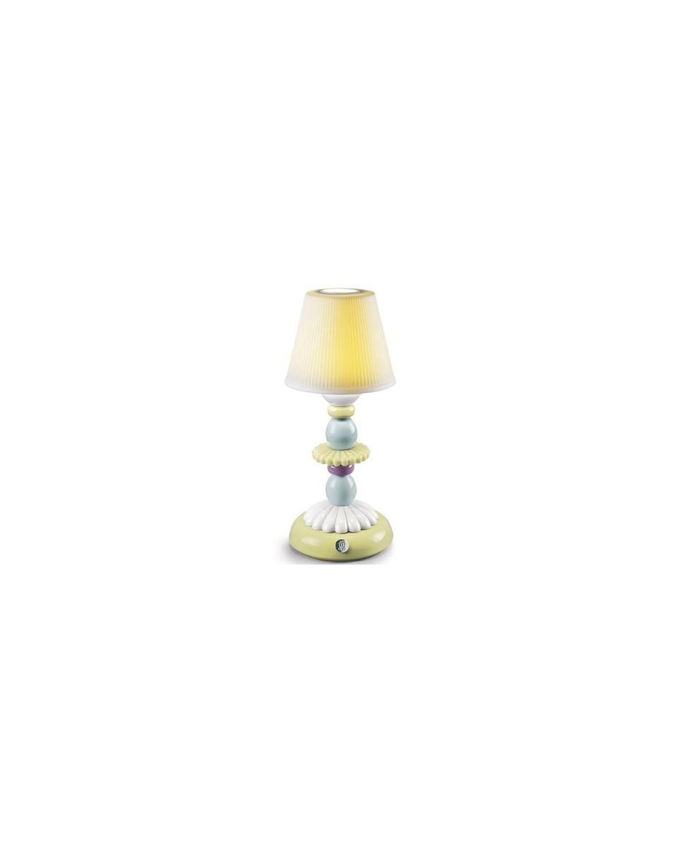 Lladro Firefly Lotus Lamp - Green & Blue