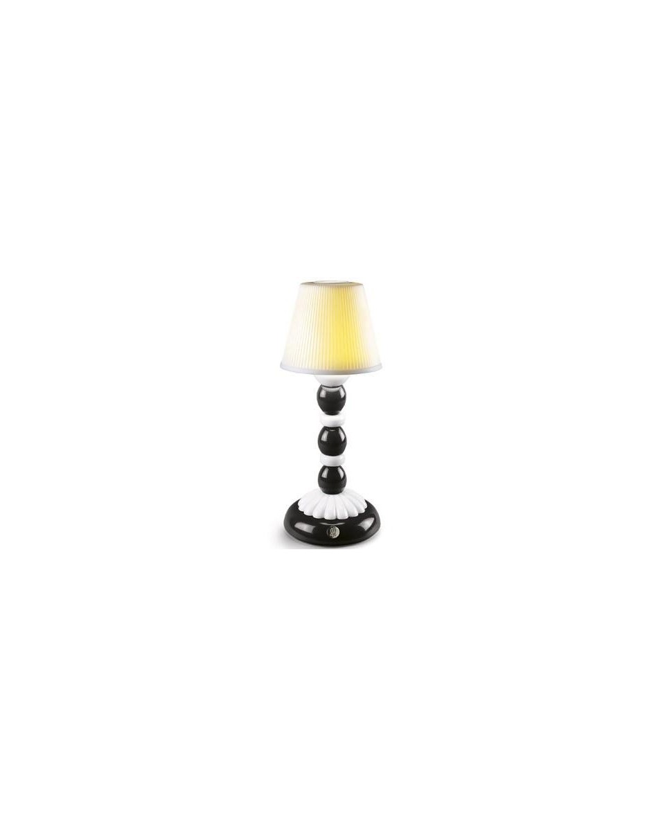 Lladro Porcelaine Palm Firefly Lamp - Black & White