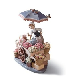 figuras Lladro 01001454 - El Puesto de Flores