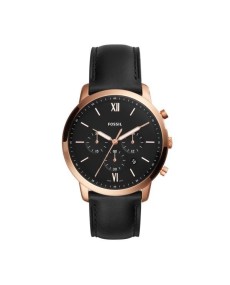 Fossil Strap for Fossil Watch BLACK & ROSE GOLD FS5381