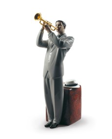 Jazz Trumpeter Lladró Porcelain 01009329