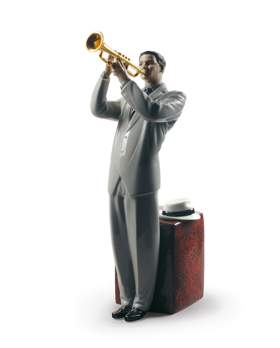 Jazz Trumpeter Lladró Porcelain 01009329