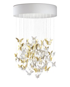 TicTacArea.com: Niagara Chandelier 1.10m Gold Porcellana Lladro