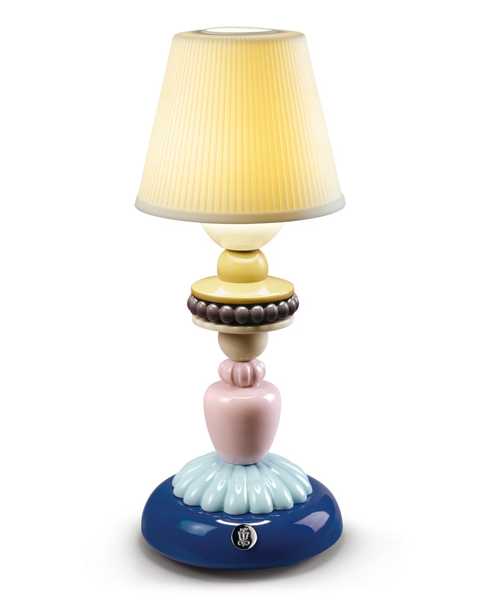 Blue Sunflower Firefly Lamp by Lladro