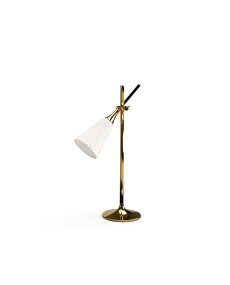 TicTacArea: Jamz Reading Lamp in Gold - Lladro Porcelain