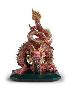 Protective Dragon Red Lladro Porcelain 01002006 