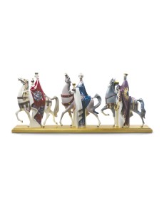 Lladro King Melchior, Gaspar & Balthasar Porcelain Set