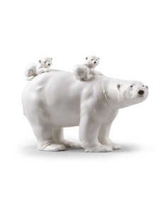 Mummy Bear and Babies Lladro Porcelain 01009290