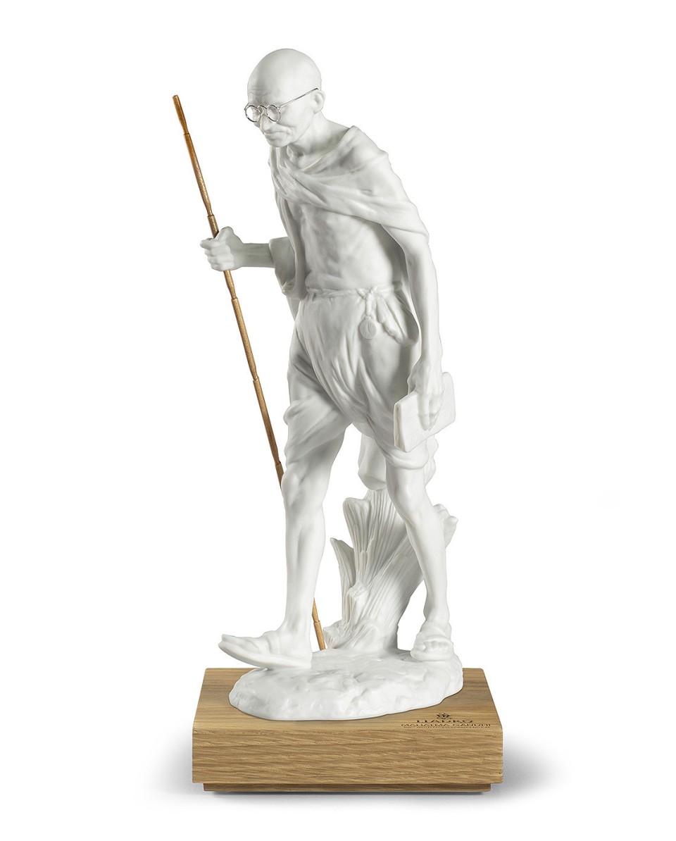 Gandhi's 150th Birth Anniversary Porcelain by Lladro