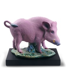 "The Boar Lladró Porzellan 01009120 - Exquisite Handcrafted Art"