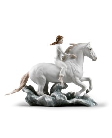 TicTacArea.com: Horse Riding on Seashore with Lladró Porcelain