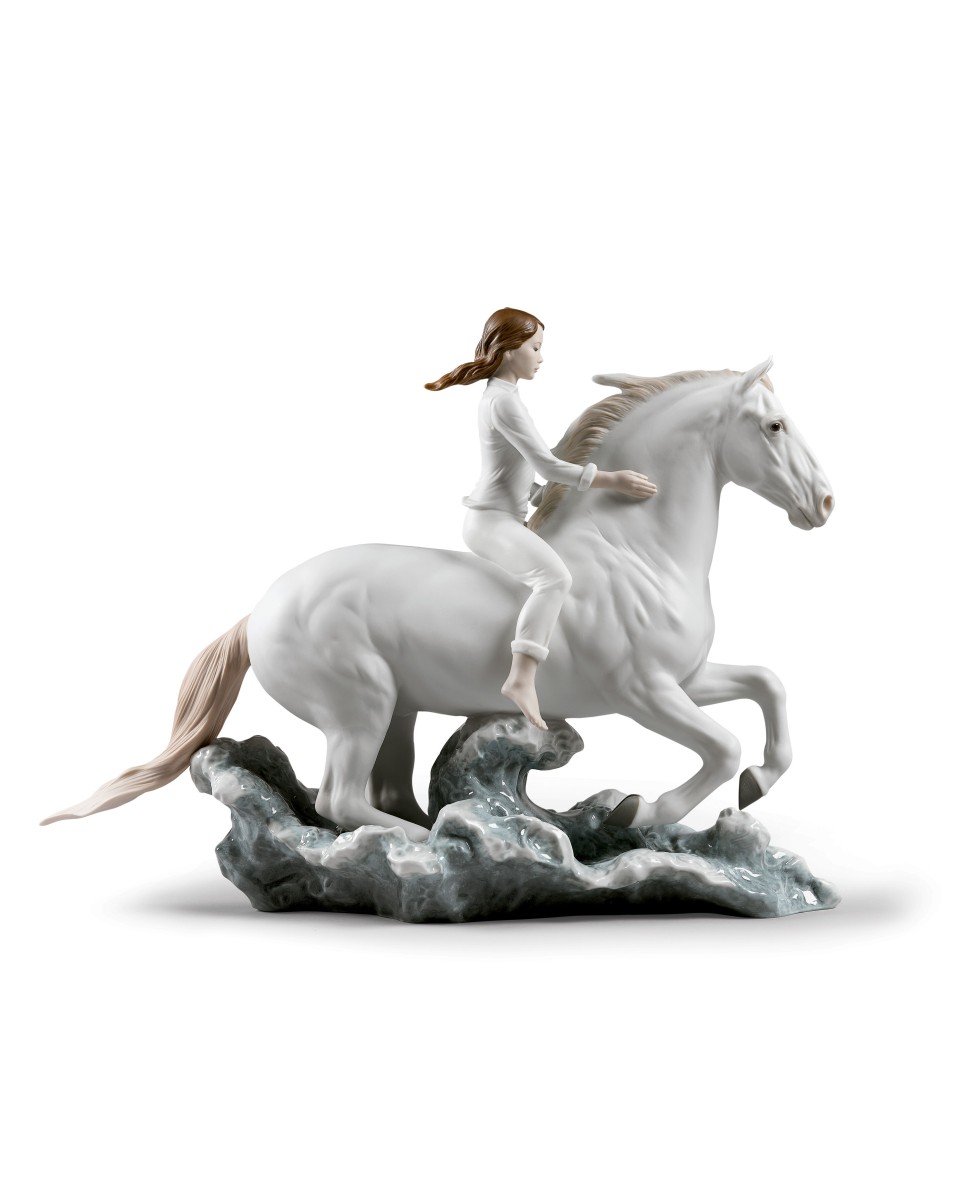 TicTacArea.com: Horse Riding on Seashore with Lladró Porcelaine