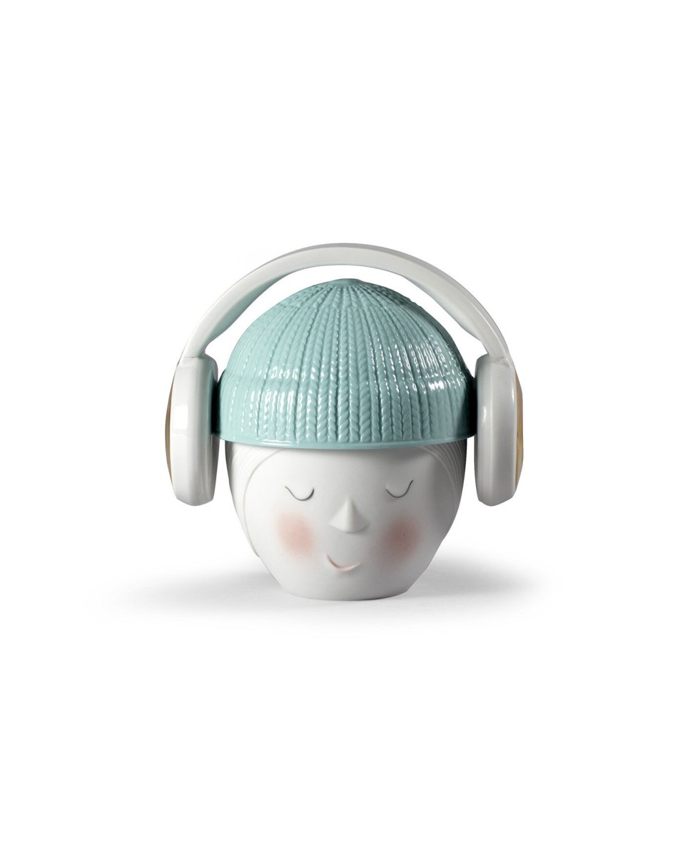 Lee Headphones Box White Lladro Porcelain 01009383