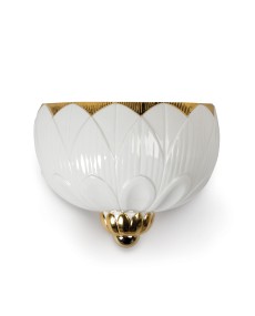 I&S-Wall light (white-gold) - Lladro Porcelain 01023992